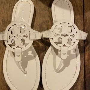 Cream Patent Tory Burch Miller Sandal